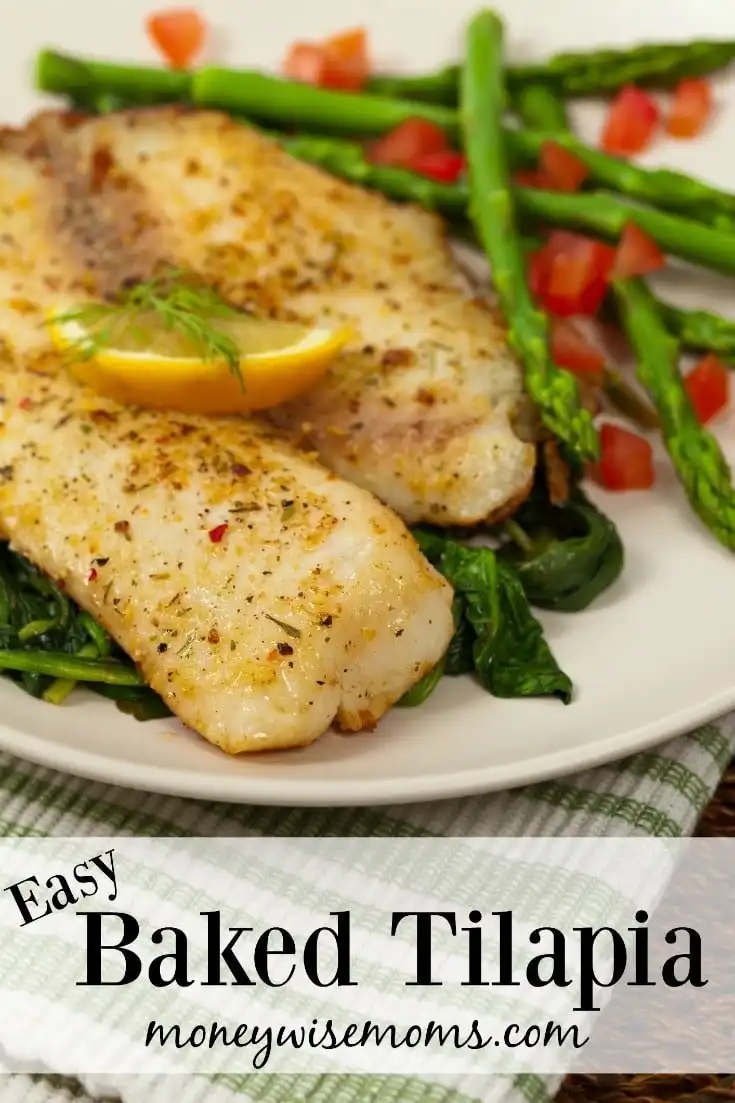 Easy Baked Tilapia - family friendly dinner for busy weeknights