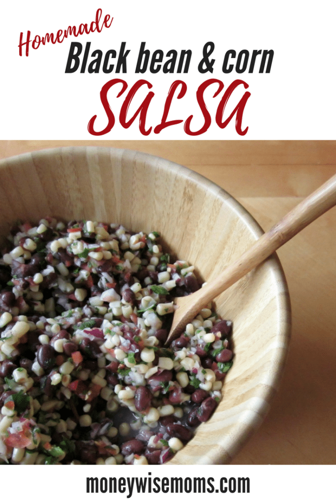 Make your own homemade salsa with black beans and corn, colorful and flavorful! Mix into brown rice for a gluten-free, vegetarian meal. 