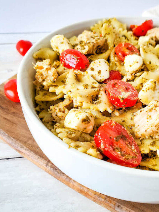 Chicken Pesto Pasta Salad Story