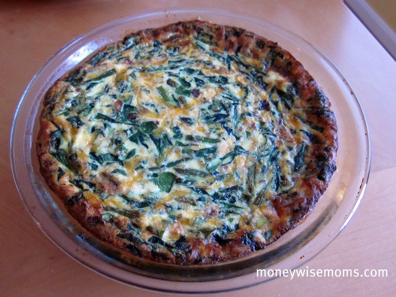 Crustless Bacon Asparagus Quiche - Moneywise Moms - Easy Family Recipes