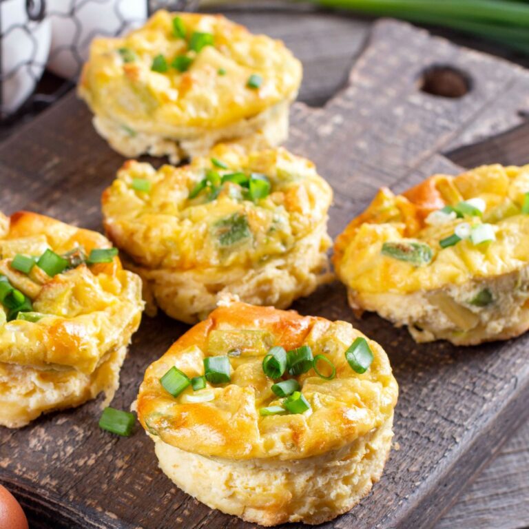 cheesy broccoli mini quiches