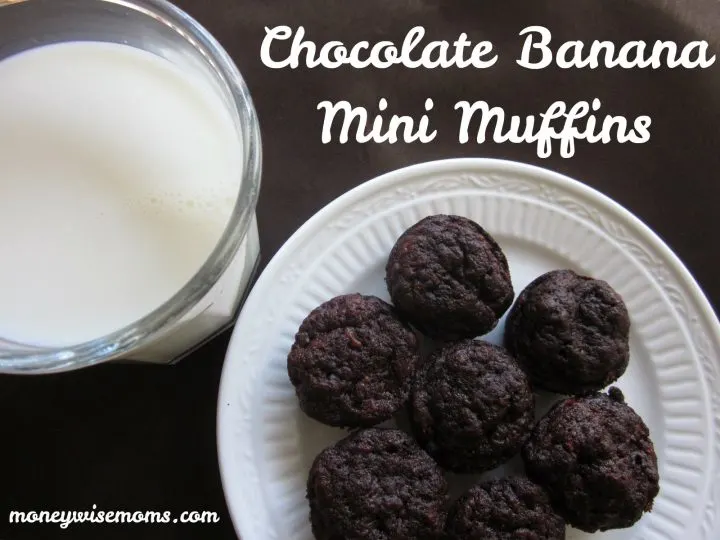 Chocolate Banana Mini Muffins