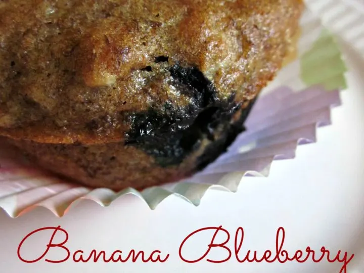 Banana Blueberry Breakfast Muffins