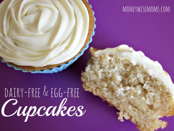 Dairy Free and Egg Free Cupcakes and Cake recipe - allergy friendly