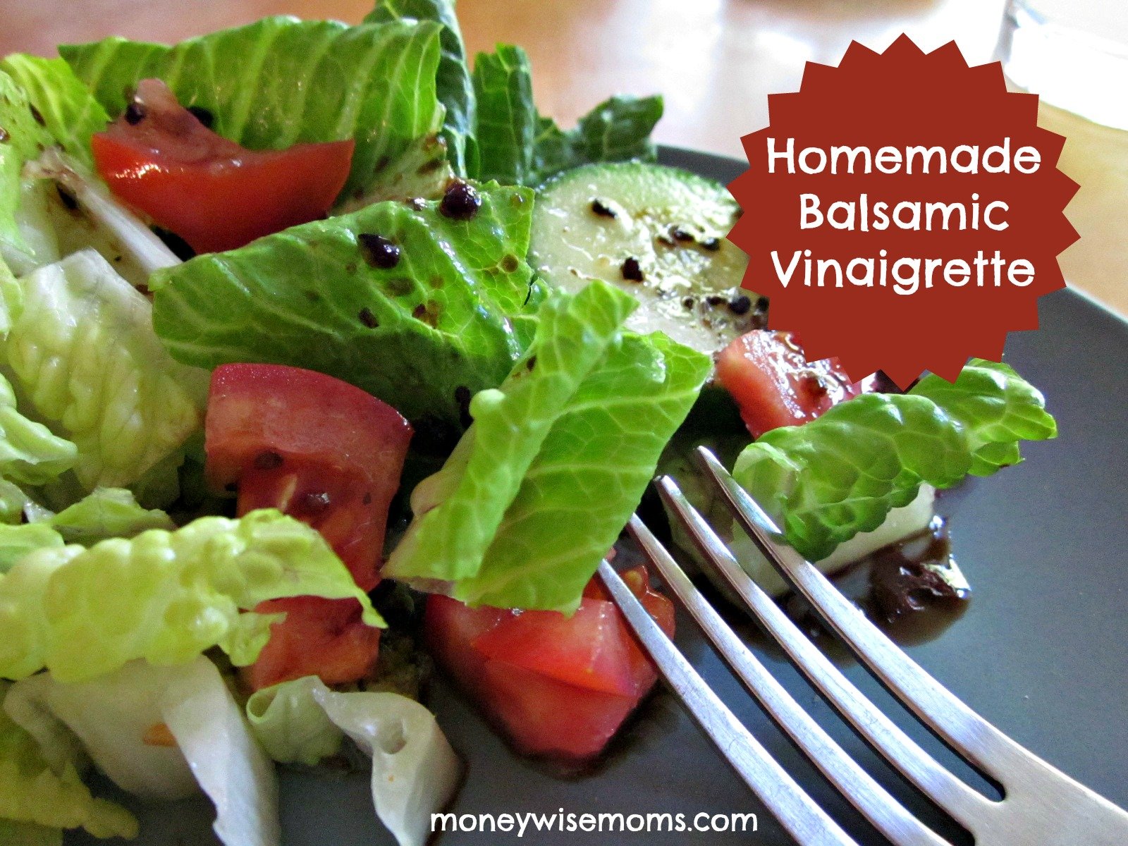 Homemade Balsamic Vinaigrette #realfood #recipe | MoneywiseMoms