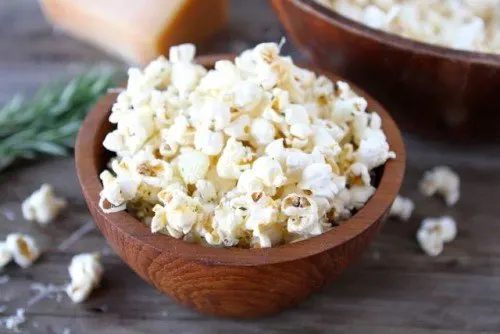 Garlic Rosemary Parmesan Popcorn from Two Peas and Their Pod | 