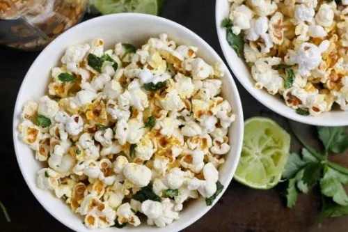 Cilantro Lime Popcorn from Bake Your Day