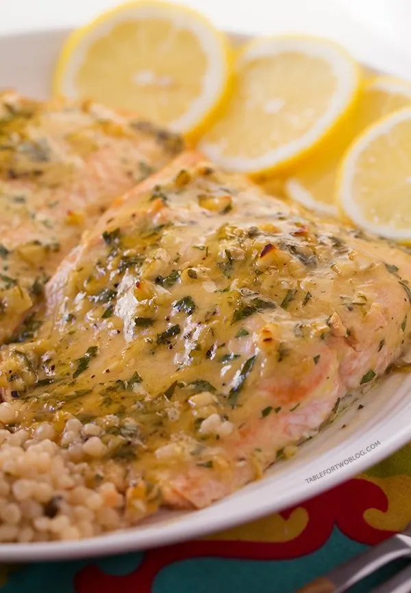 Baked Salmon with Honey Dijon and Garlic from Table for Two | Super Salmon Recipes