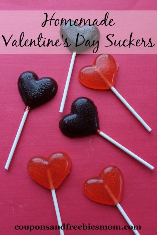 Homemade Valentines Day Suckers from Coupons and Freebies Mom | Valentine Sweets