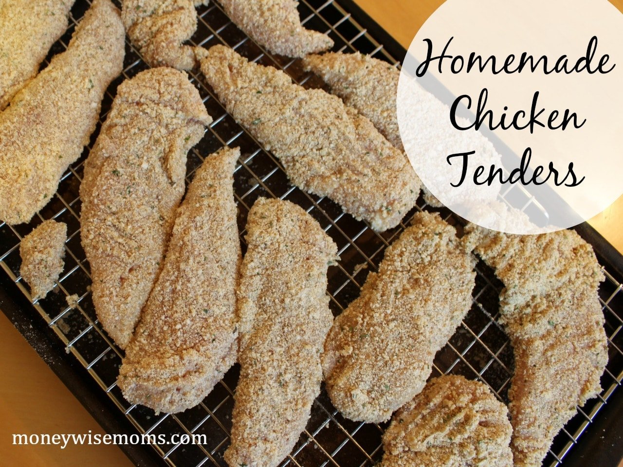 Homemade Chicken Tenders | easy recipe for healthy chicken tenders that taste better than fast food