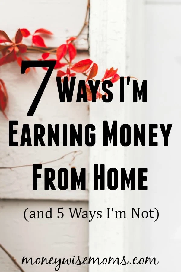 7 Ways I'm Earning Money From Home and 5 Ways I'm Not