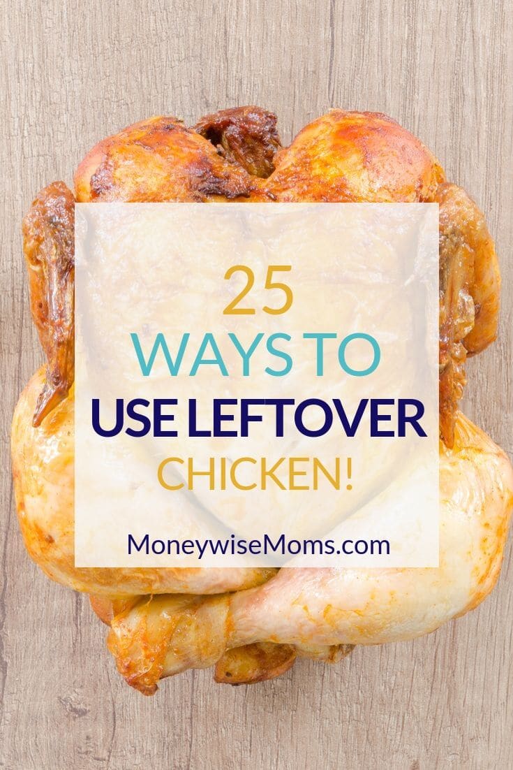 Try some of these 25 ways to use up leftover chicken, and you'll be eating well every night of the week! Whatever you do to cook your chicken--grill, slow cooker, pressure cooker, baked in the oven, or just leftover from other meals--this big list of sandwiches, salads, pastas and casseroles will jazz up your menu plan.