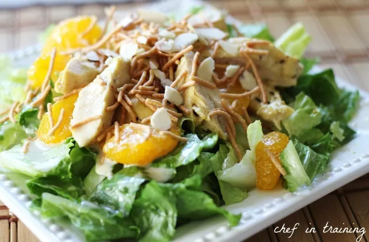 Oriental Chicken Salad from Chef in Training | Swim Meet Dinners {Packable Meals}