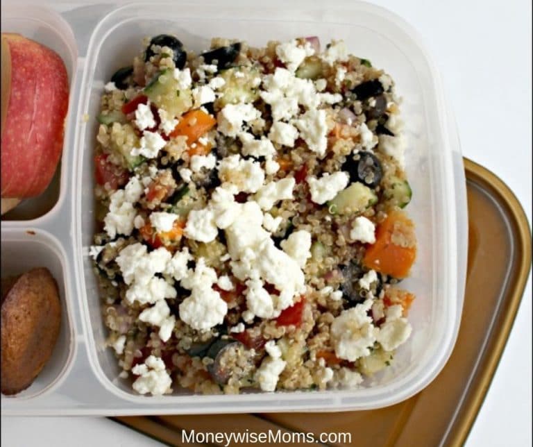 We're out at the neighborhood pool all. the. time. And while I like to support our team (and the team we're visiting) by spending at concessions, it really adds up! So for our meets, I prefer to pack meals for the whole family. It needs to be easy, it needs to be healthy, and it needs to be packable.