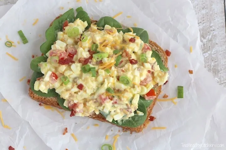 BLT Egg Salad from Two Healthy Kitchens | Swim Meet Dinners {Packable Meals}