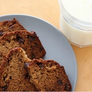 Easy recipe for Chocolate Chip Banana Bread using whole wheat flour