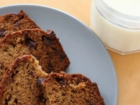 Easy recipe for Chocolate Chip Banana Bread using whole wheat flour