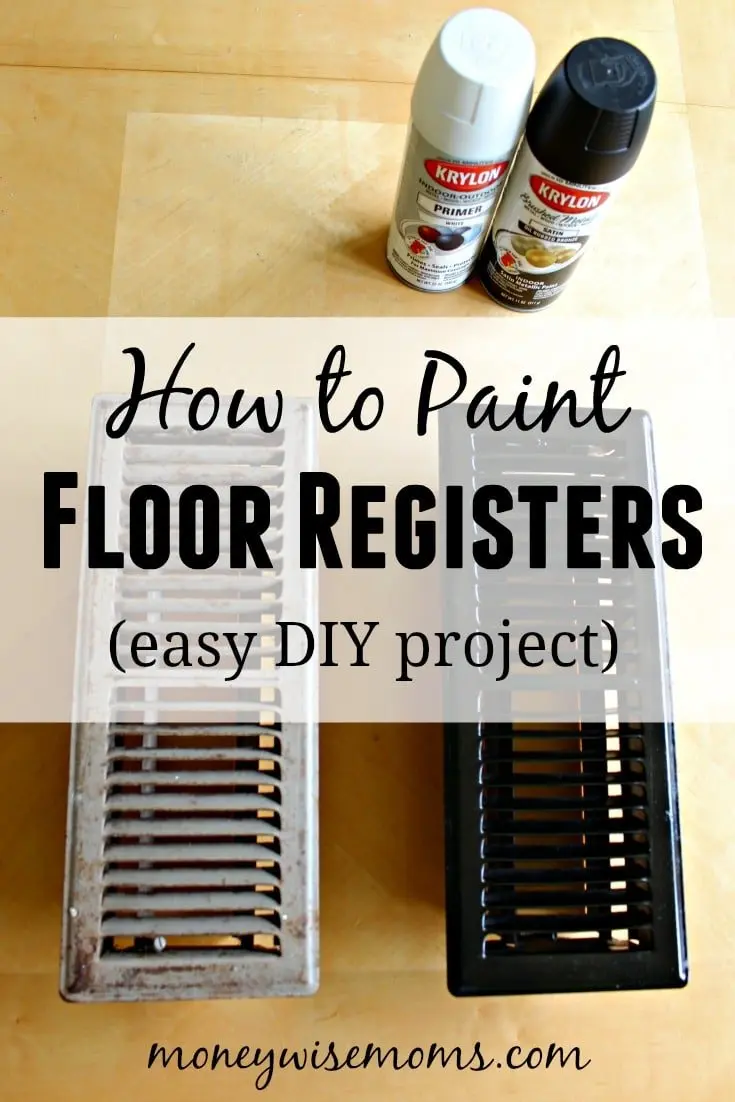 How to paint floor registers