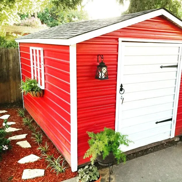 Painting an Old Shed from Hometalk - how to update an old shed