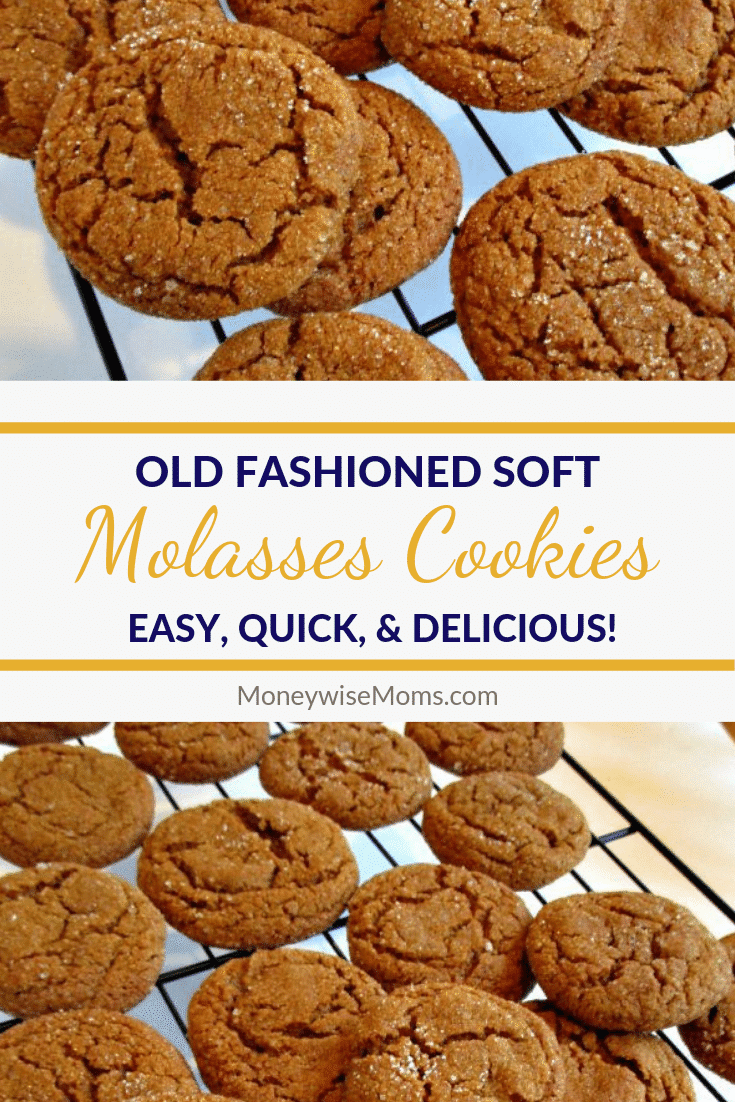 You'll love these chewy, spicy soft molasses cookies. They're one of our favorite recipes to bake in fall and winter! Easy to make molasses cookies are great for your holiday platters as well as year round snacking! 