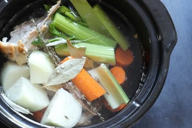 Slow Cooker Turkey Stock from GoodCheapEats