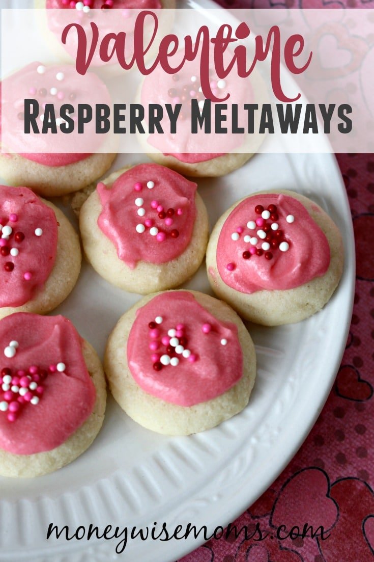Valentine Raspberry Meltaways - delicious cookies for Valentine's Day
