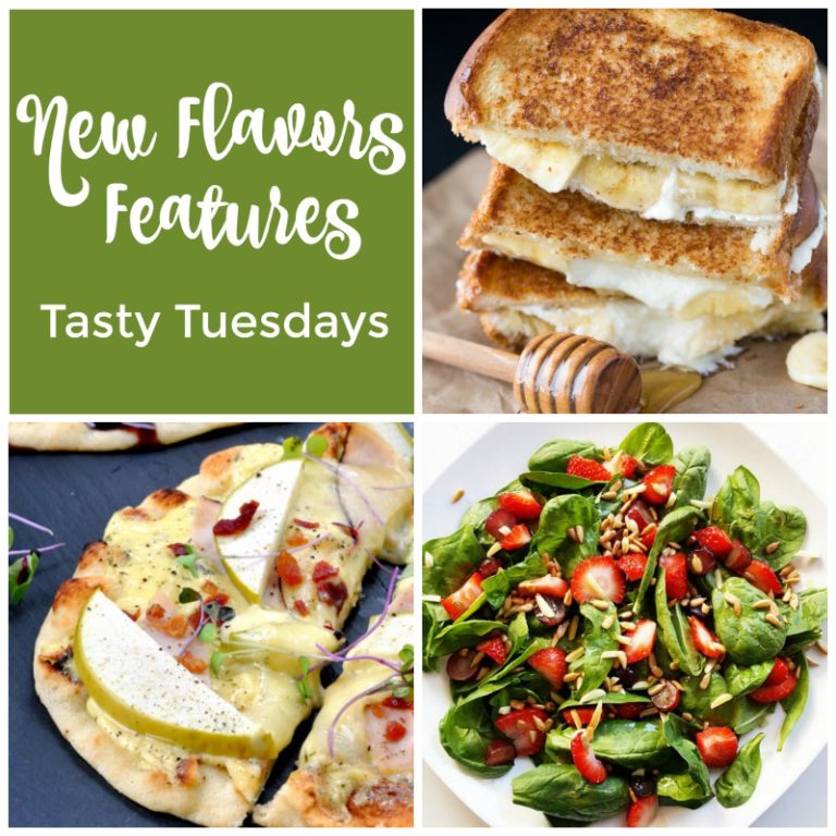 New Flavors - features from the Tasty Tuesdays Linky Party - recipes with something new