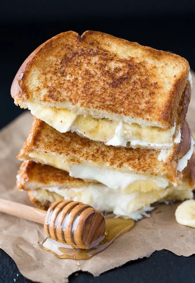 Honey Banana Grilled Cheese from Simply Stacie