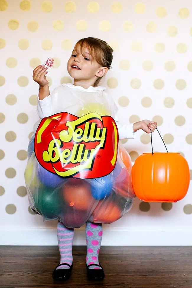 Jelly Belly Costume from The SITS Girls - Quick and Easy DIY Halloween Costumes for Kids