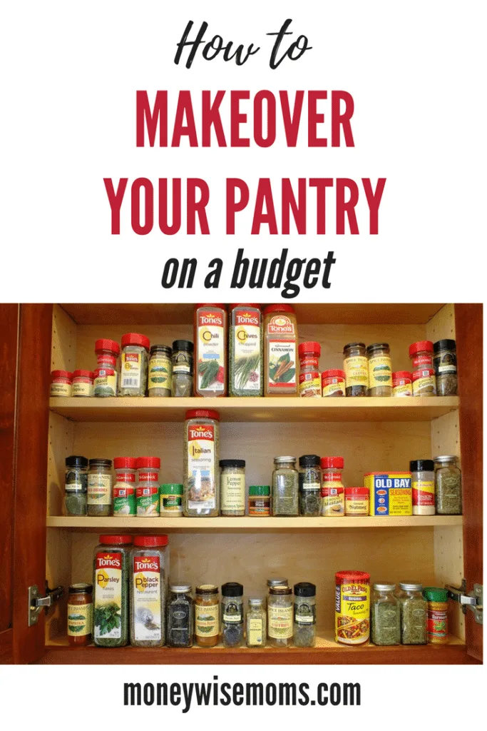 Use these tips to Makeover your Pantry on a Budget - frugal home improvement