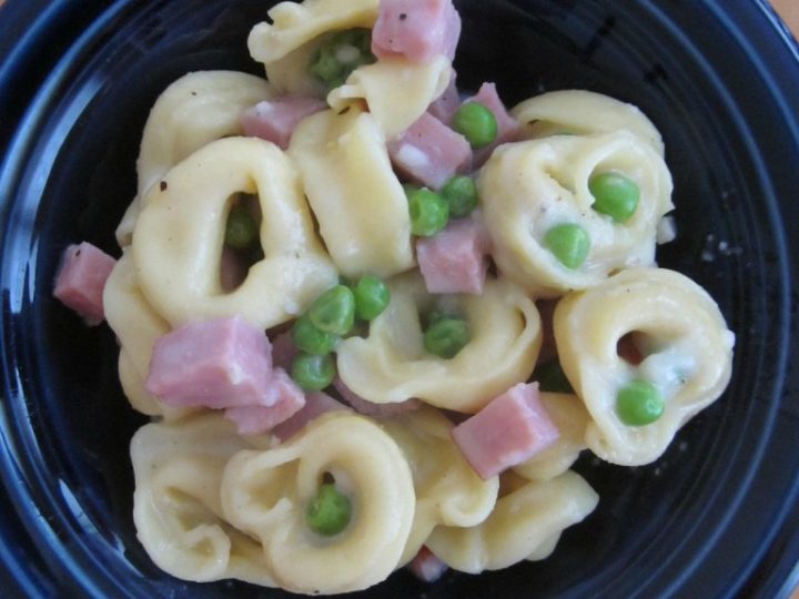 Microwave Creamy Tortellini in the DCB