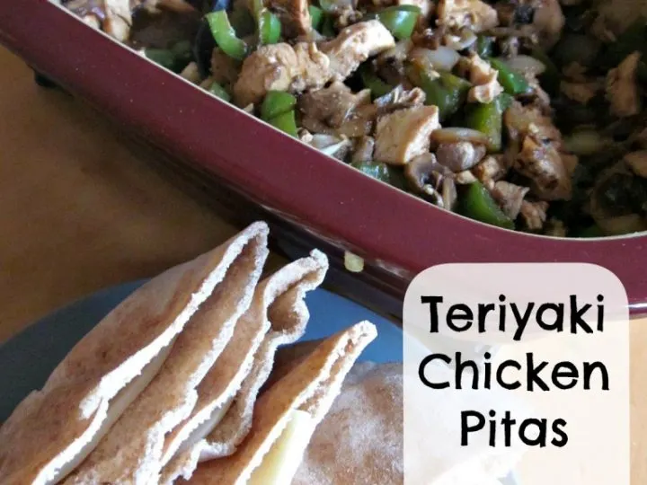 Teriyaki Chicken Pitas in the Deep Covered Baker