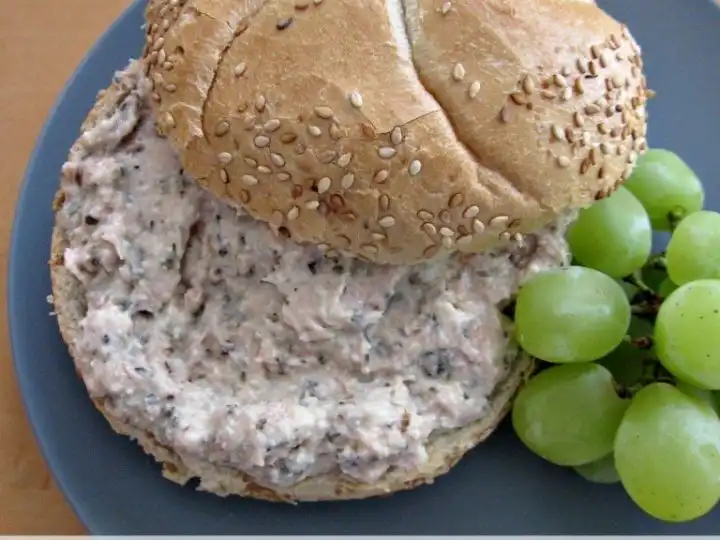 Lunch box packing - parmesan tuna sandwiches