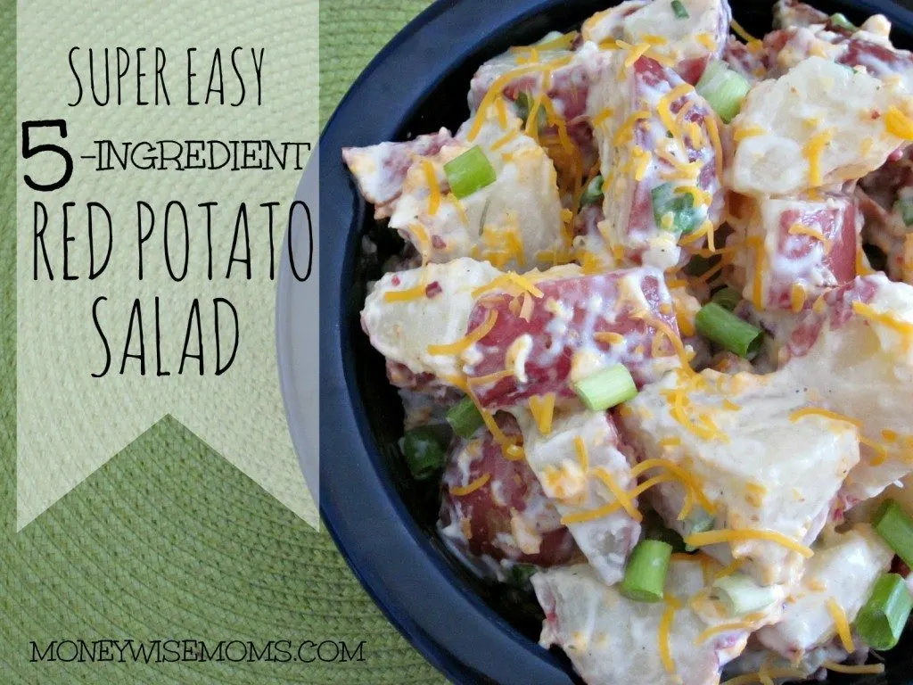 red potato salad with ranch dressing bacon and cheese
