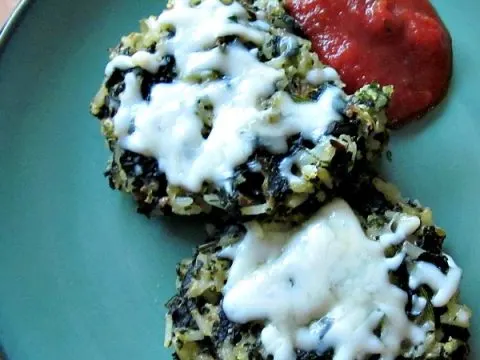 Spinach Rice Cakes