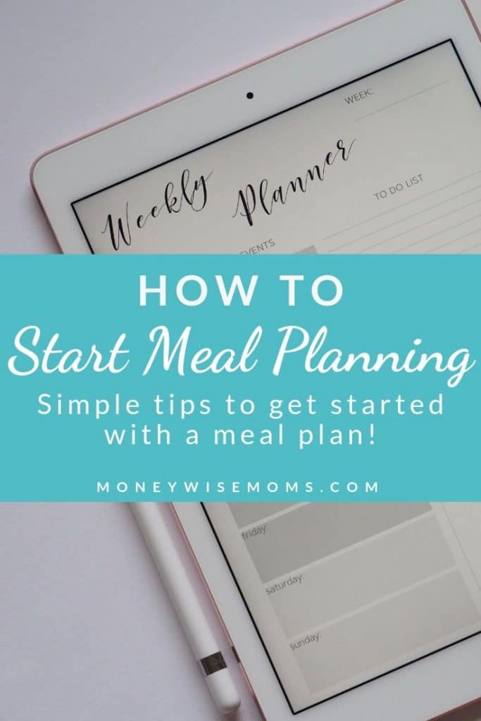 start meal planning today