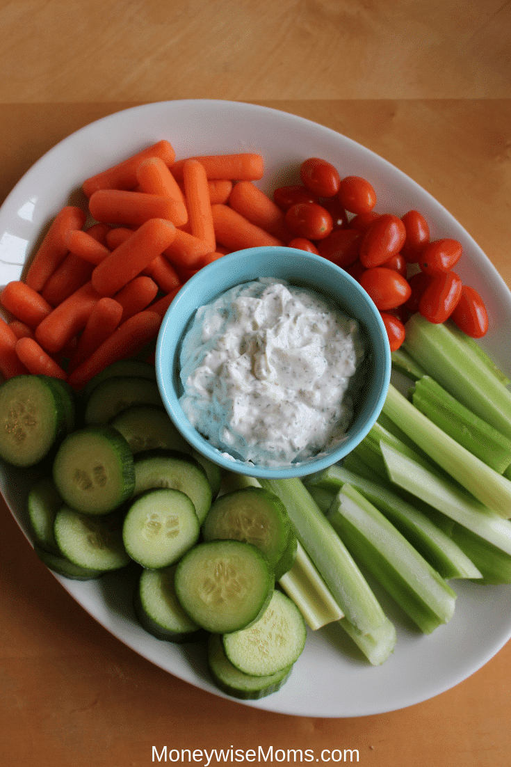 Making ranch dip with Greek yogurt is easier than you think! You can whip up with dip with things you already have on hand, no packet mixes needed! My homemade ranch dip is easy, healthy, and Weight Watchers friendly. 
