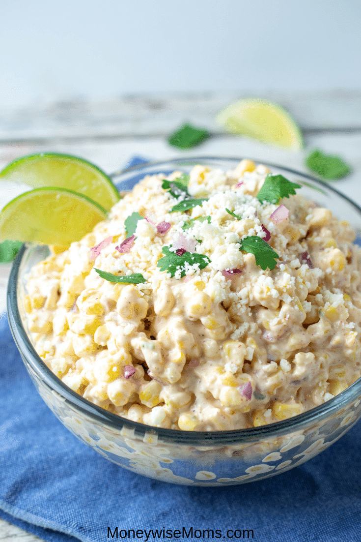 You don't have to travel to Mexico to enjoy the flavors of Elote! You can get all the delicious flavors and textures right here in this Mexican street corn salad recipe. My elote salad recipe is quick, easy, and bursting with flavor. Makes a great side dish and stands out at any party or backyard BBQ! 