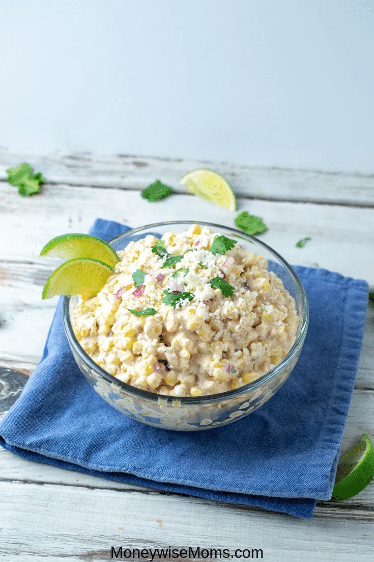 You don't have to travel to Mexico to enjoy the flavors of Elote! You can get all the delicious flavors and textures right here in this Mexican street corn salad recipe. My elote salad recipe is quick, easy, and bursting with flavor. Makes a great side dish and stands out at any party or backyard BBQ! 