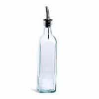 Italian Glass Oil And Vinegar Cruet Dispenser With Stainless Steel Spout (16 oz)