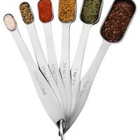 Spring Chef Heavy Duty Stainless Steel Metal Measuring Spoons, Set of 6