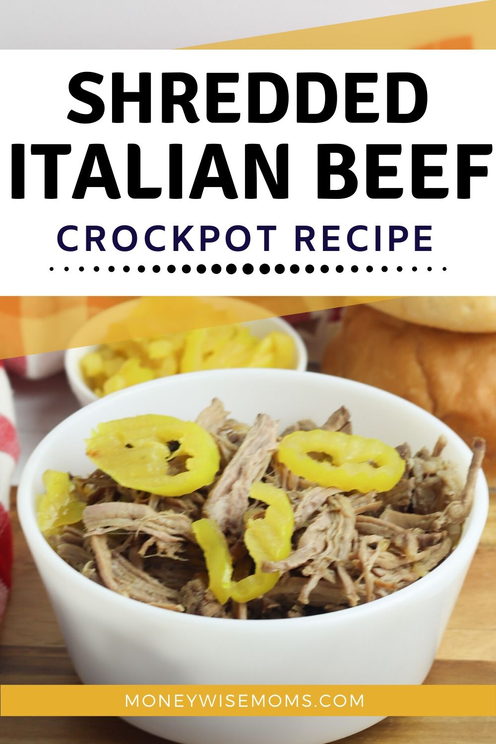 Crockpot Italian Beef Recipe - Moneywise Moms