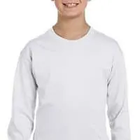 Boys Hanes Youth TAGLESS Long-Sleeve T-Shirt