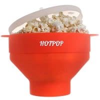 Original Hotpop Microwave Popcorn Popper, Silicone Popcorn Maker, Collapsible Bowl Bpa Free and Dishwasher Safe