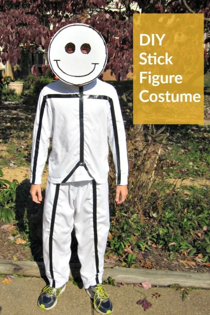 DIY Halloween Costume Stick Man