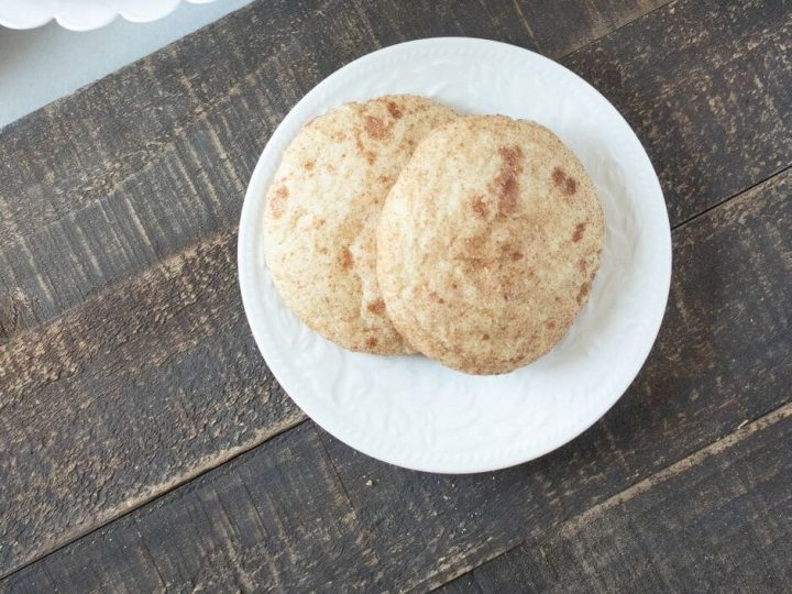 This is my simple recipe for snickerdoodles. They are a great cookie for the holidays but we enjoy them year round! Snickerdoodles are the perfect blend of sugary sweetness with a little cinnamon flair!