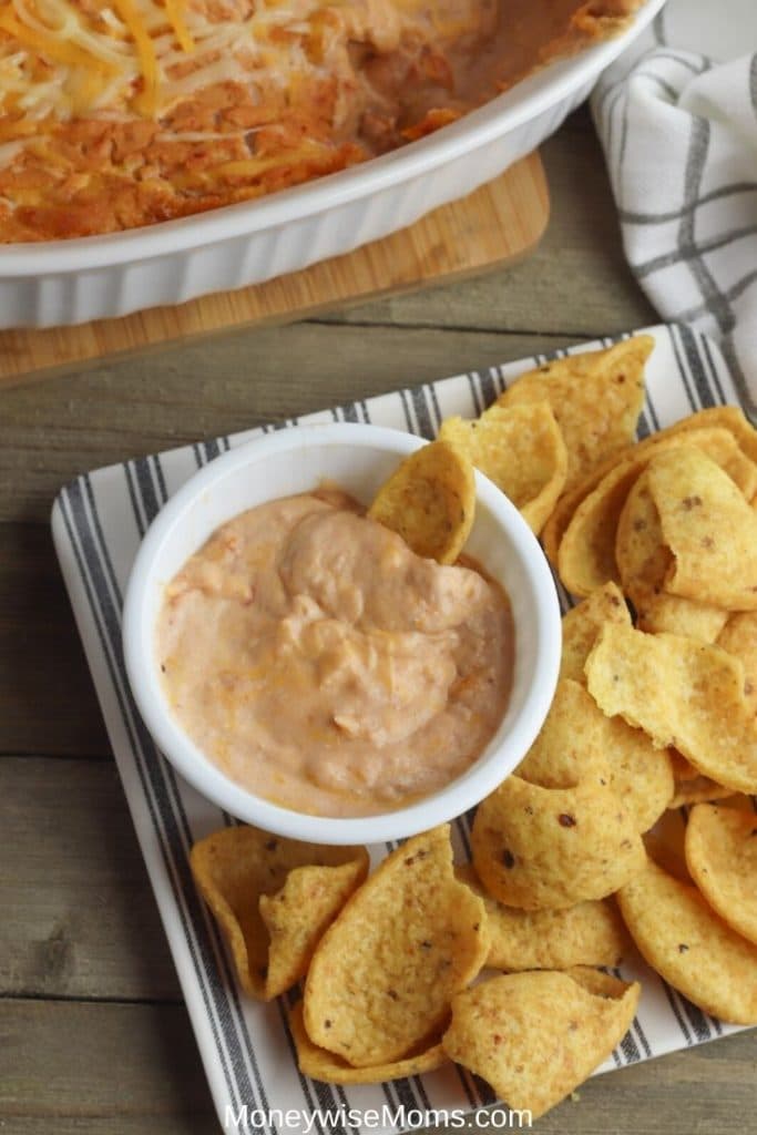 My cheesy bean dip recipe is simple, quick, and perfect for the holidays. You can whip up this great appetizer that the whole family will love! 