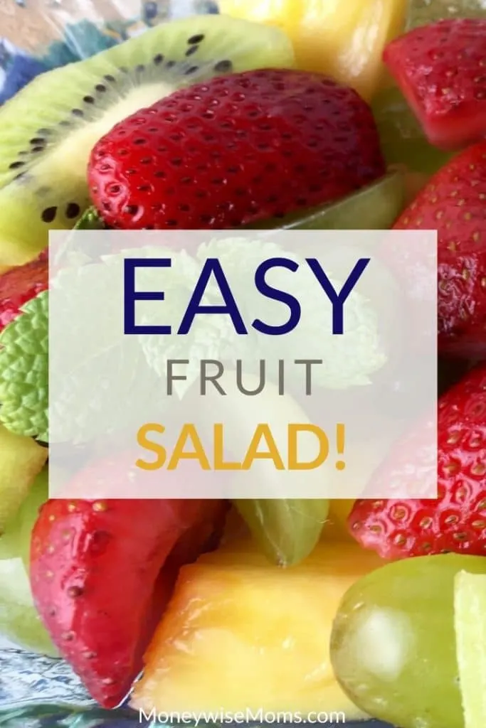 An easy recipe for fruit salad is great for parties and events but it is also a great way to get your family to eat more fruit! There's just something about fruit salad that makes eating fruit more appealing. 