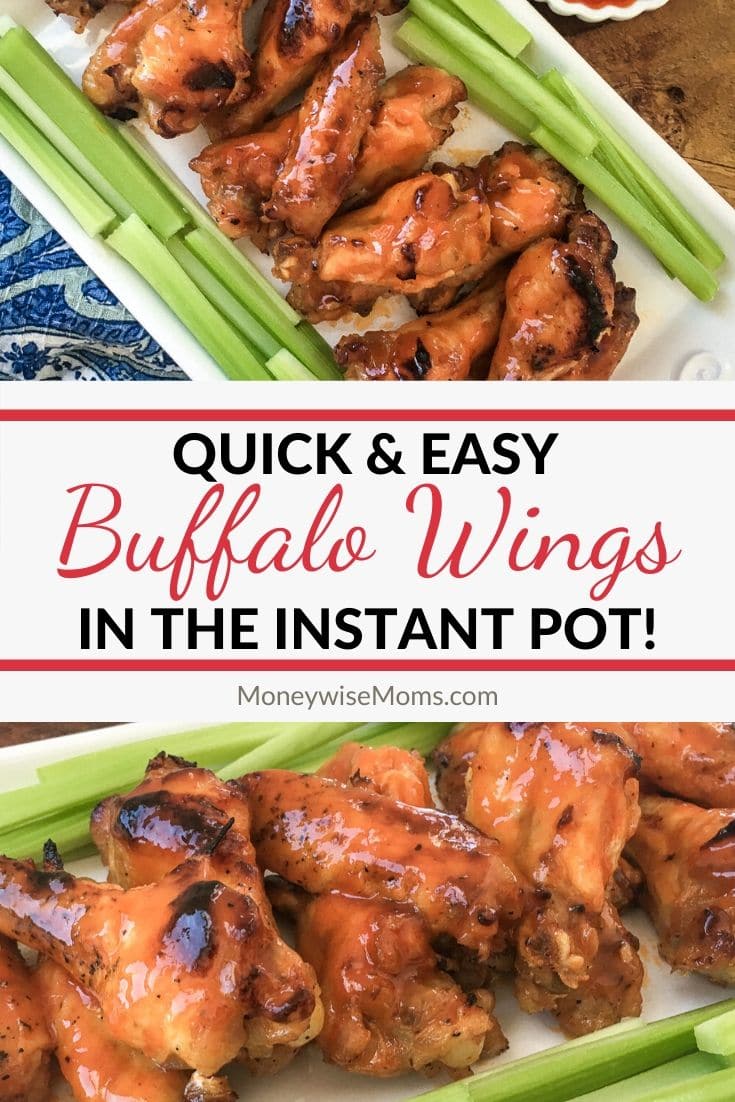 Making Instant Pot buffalo wings is easy and quick. You don't even have to turn on the oven to make these buffalo wings! 