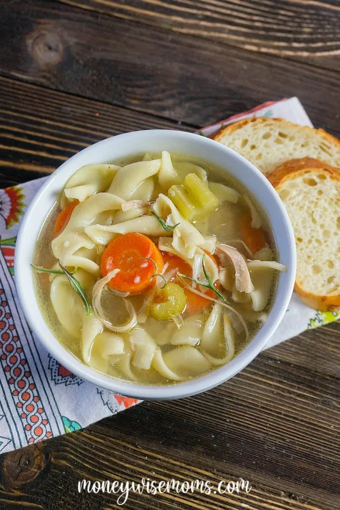 Making Instant Pot chicken noodle soup is easy, quick, and delicious. I'll show you how to make pressure cooker chicken noodle soup that the whole family will love. 